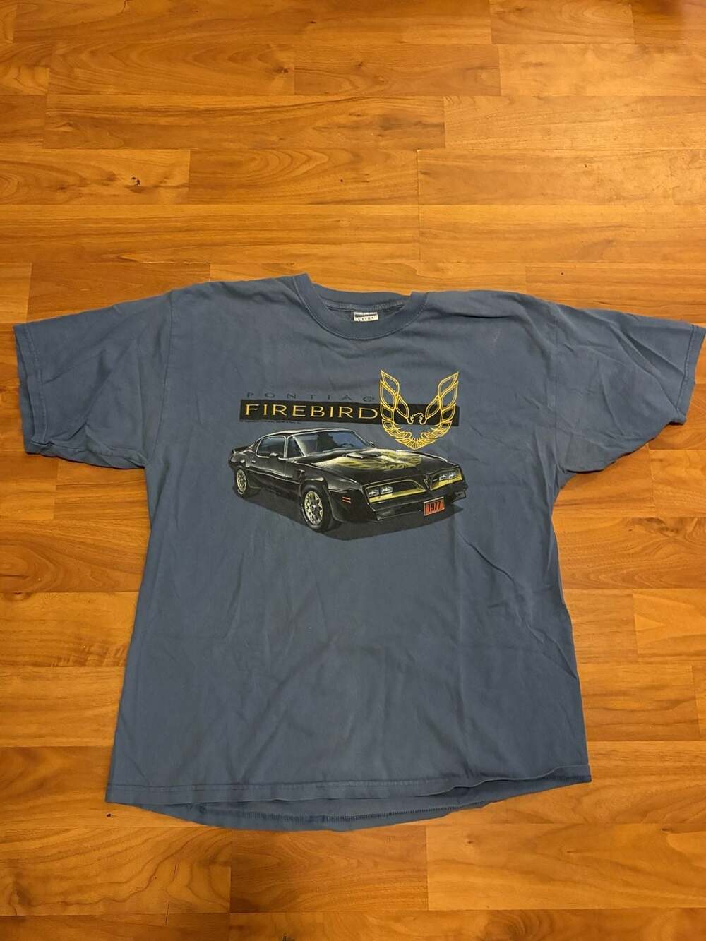 Gildan Pontiac Firebird Trans Am T-Shirt XL Blue Muscle Car